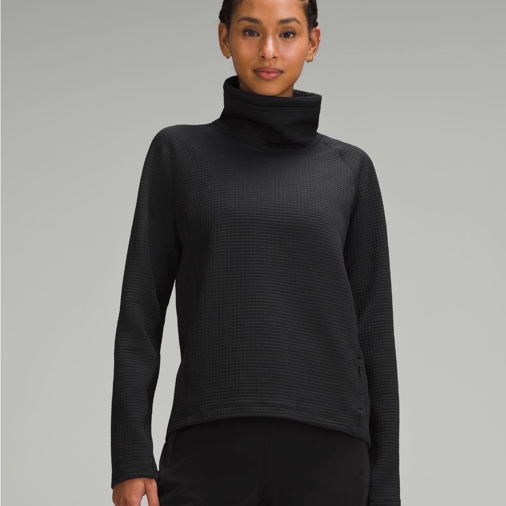 lululemon athletica Black Cowl Neck Sweater